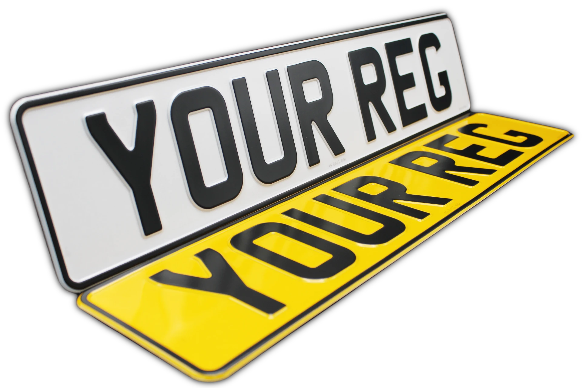 Metal number plates